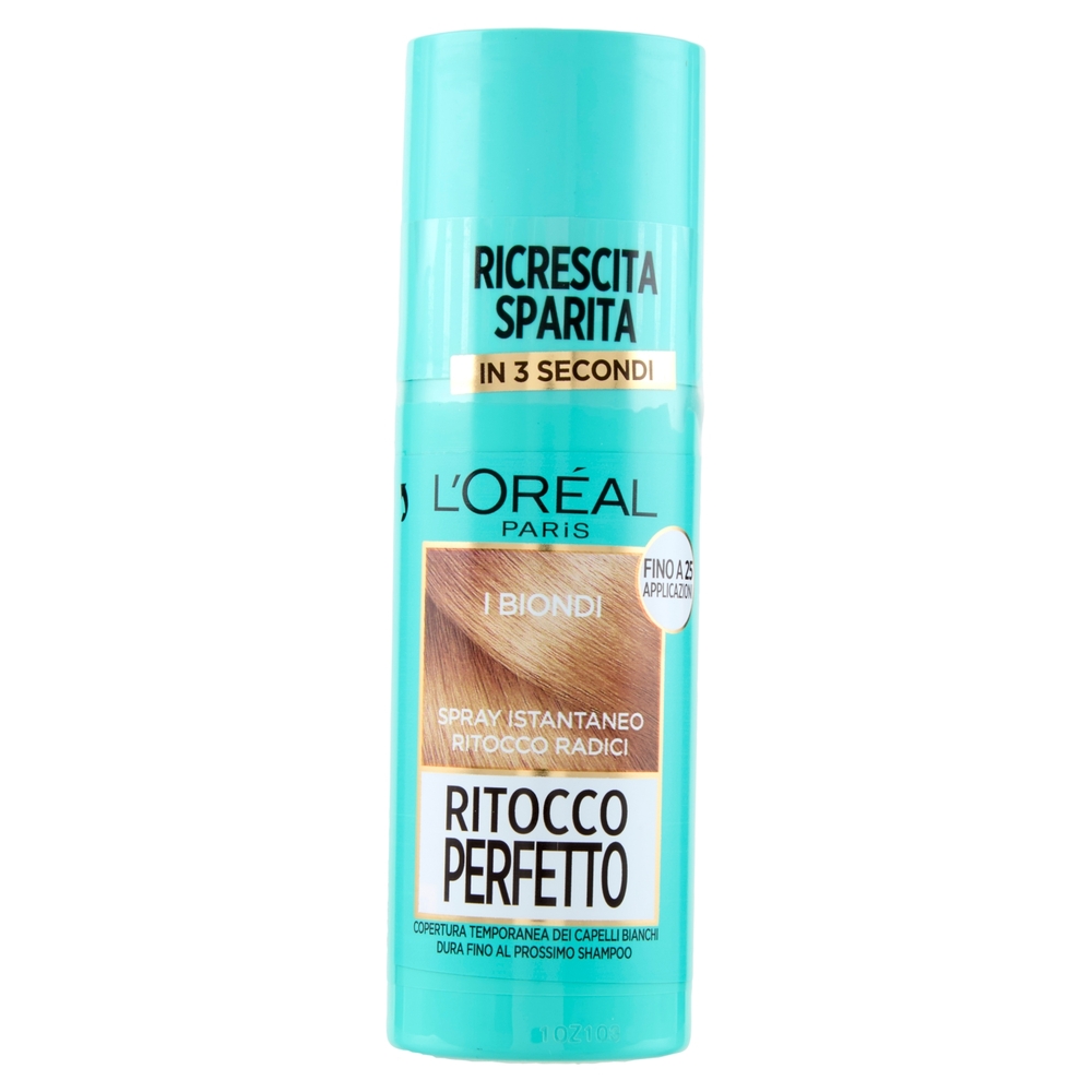 L'Oréal Paris Ritocco Perfetto Spray Istantaneo Ritocco Radici, i Biondi, 75 ml